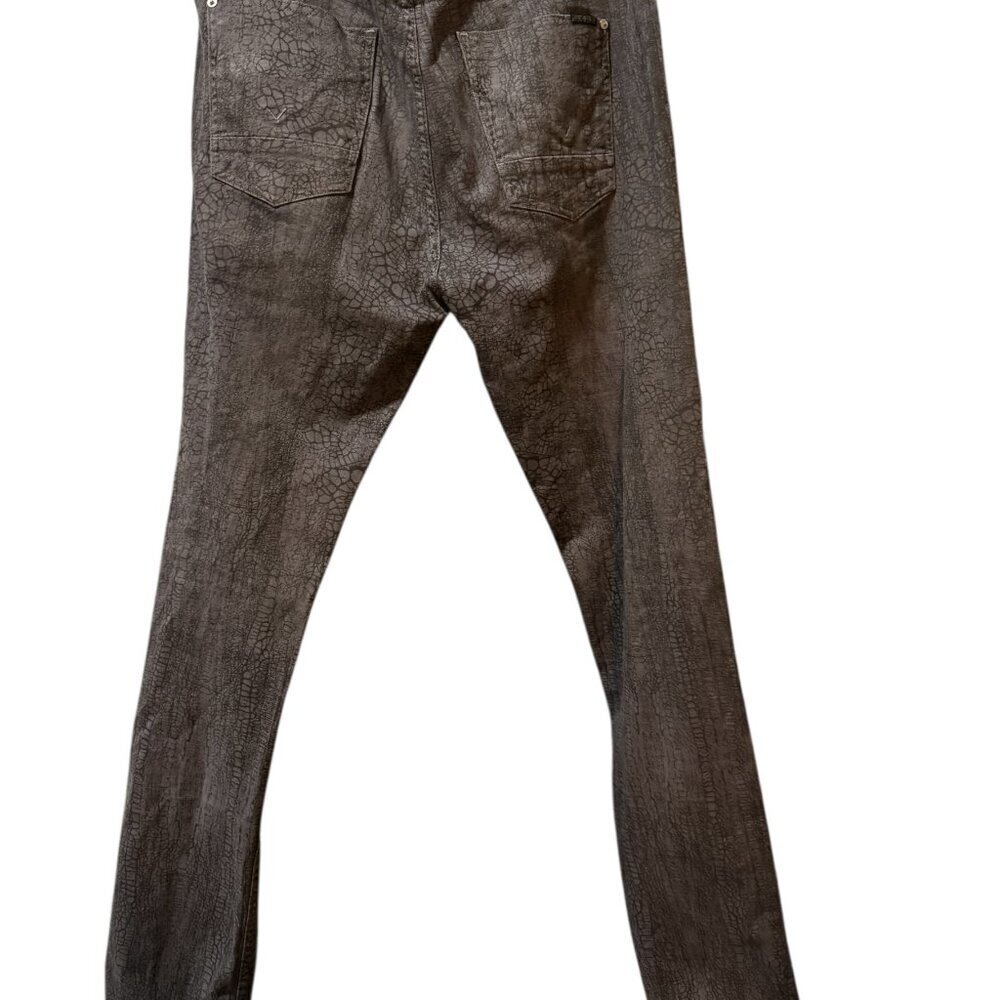 Hudson Men’s Printed Jeans – Size 34 – Gray Crackle Wash Denim - Picture 3 of 3